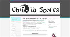 Desktop Screenshot of chritasports.de