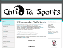 Tablet Screenshot of chritasports.de